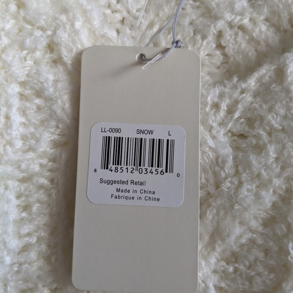 Lemon Knit Cream Sweater V-neck - Picture 4 of 8